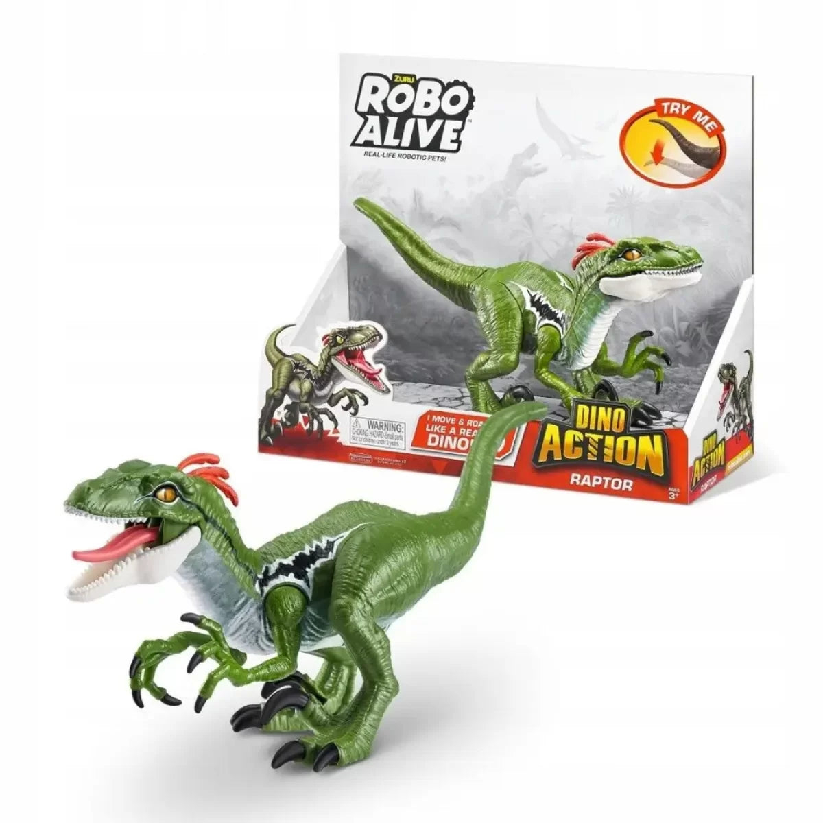 Zuru Robo Alive Dino Action Raptor интерактивный робот-динозавр