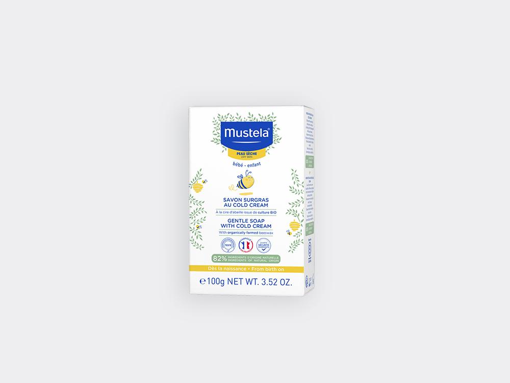 Мыло Mustela с Cold-Кремом 100 г для сухой кожи новорождённых
