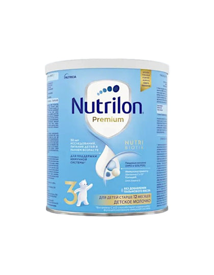 Молочная смесь Nutrilon 3 от Nutricia без пальмового жира, 600 г, с 12 месяцев
