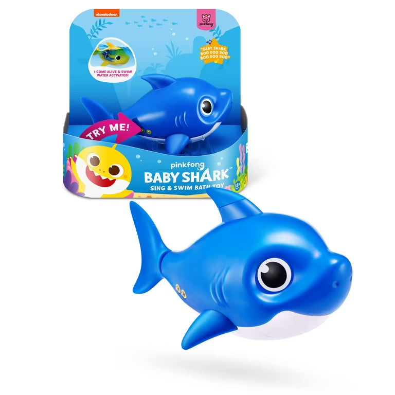 Интерактивная игрушка Robo Alive Baby Shark ZURU Blue для детей 4 лет