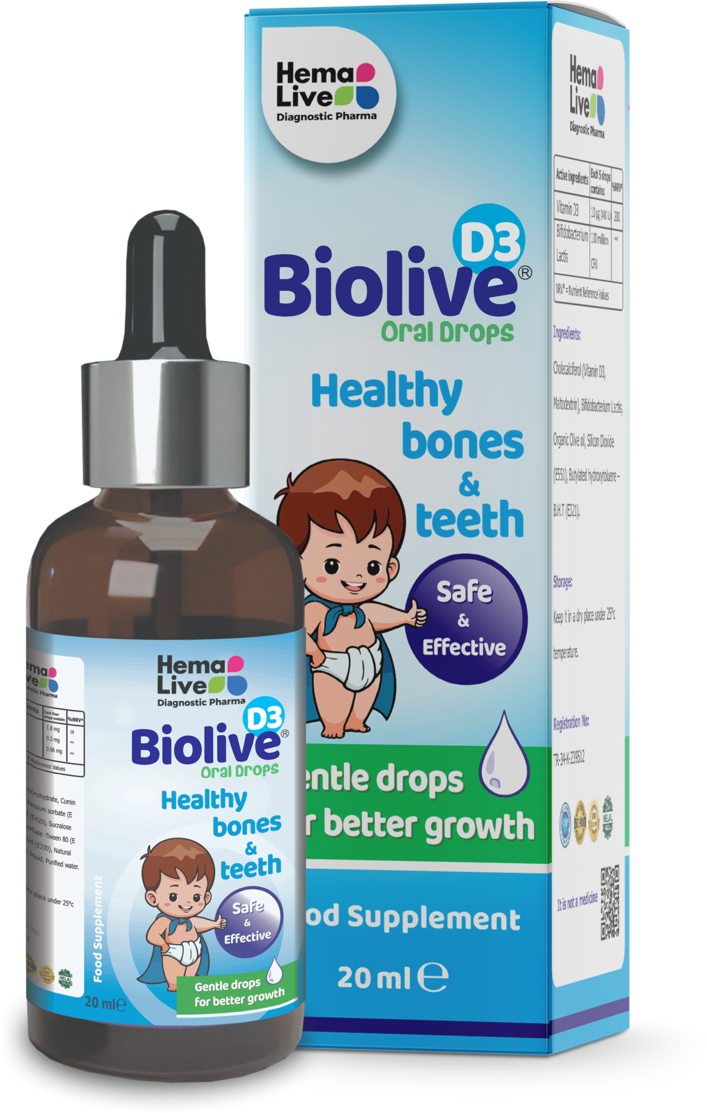 Biolive D3 20 мл D3+прибиотик