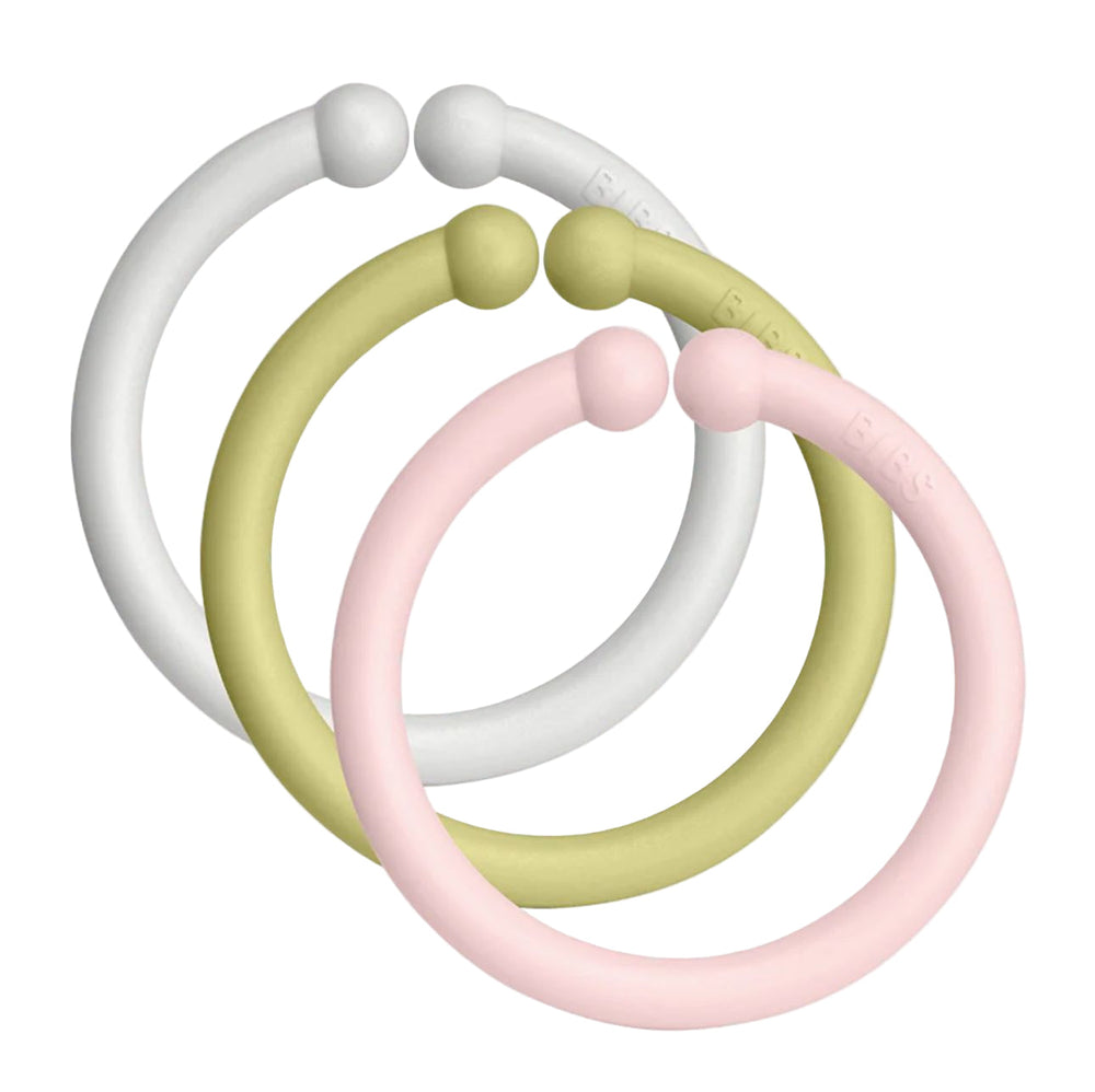 BIBS Loops кольца для игрушек и пустышек, 12 шт