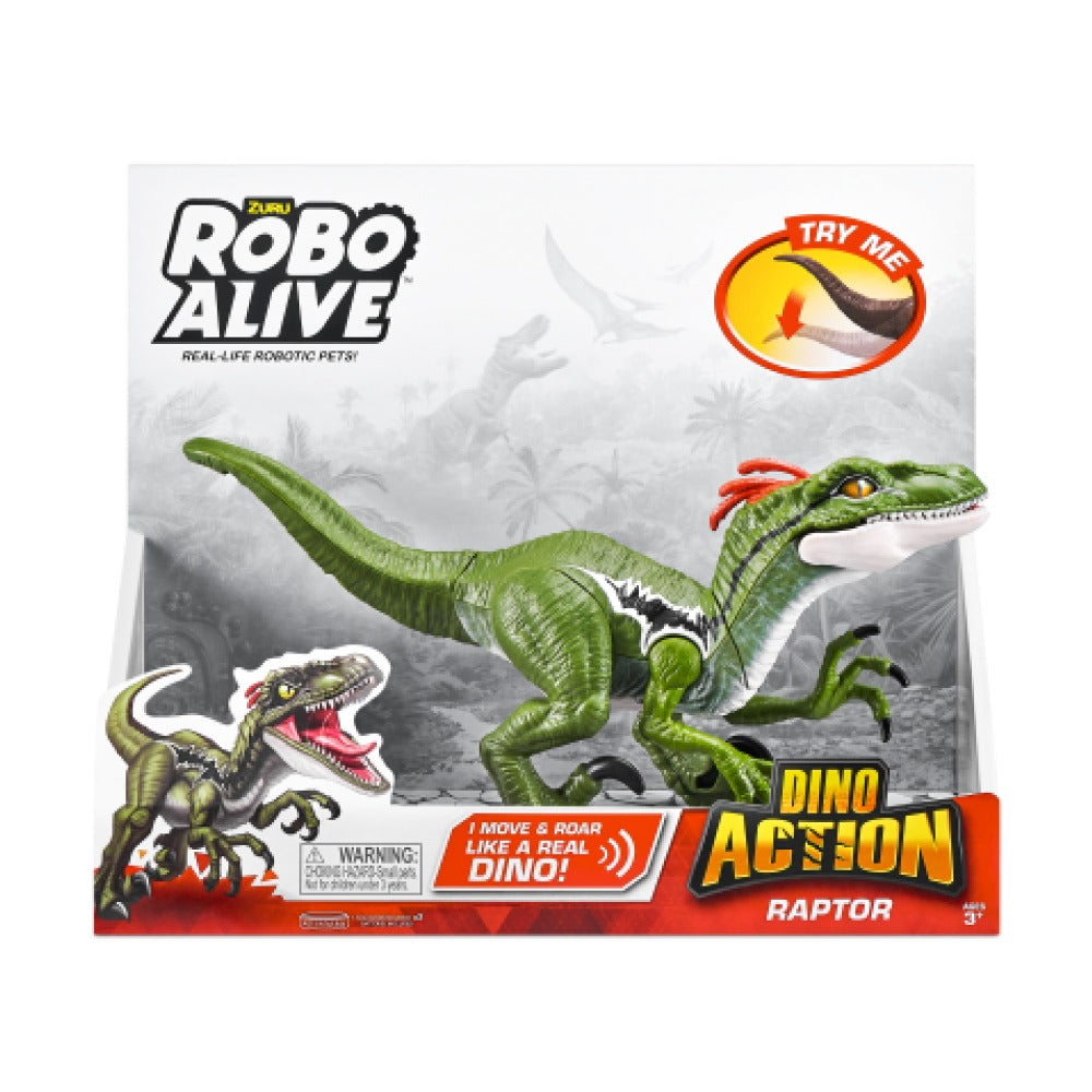Zuru Robo Alive Dino Action Raptor интерактивный робот-динозавр