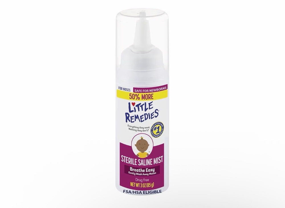Burun spreyi Little Remedies Sterile Saline Mist chaqaloqlar uchun, 85 ml