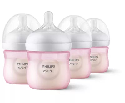 Philips Avent Natural бутылочка 125 мл розовая для новорождённых