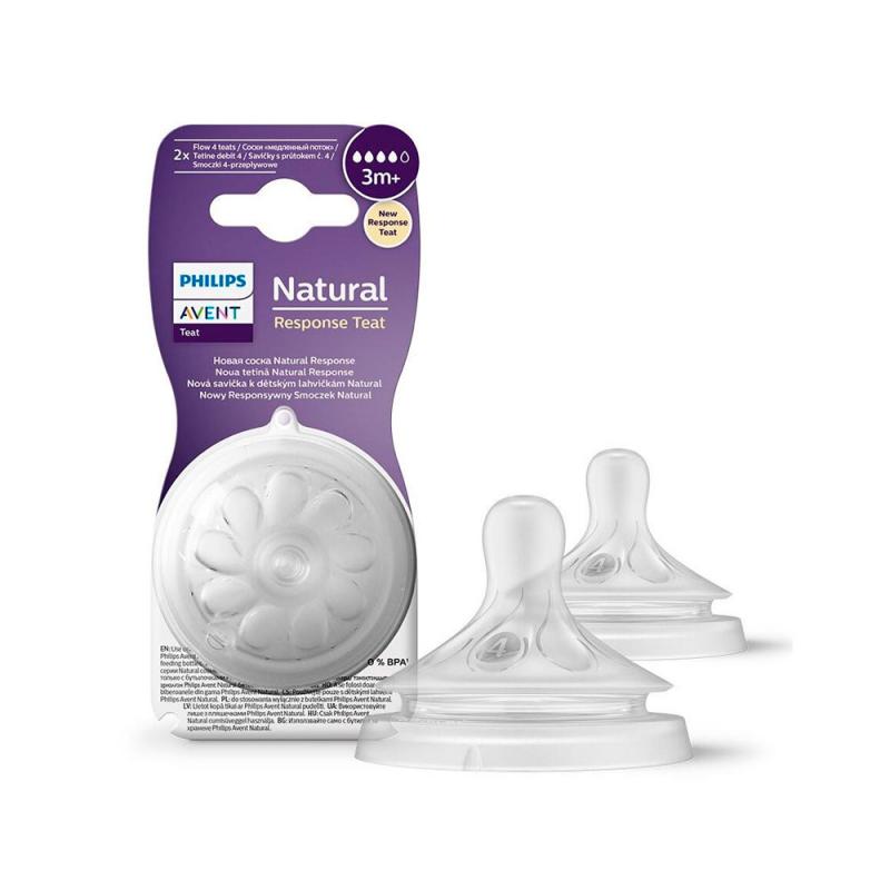 Соска Philips Avent Natural 3+ антиколиковая для детей от 3 месяцев