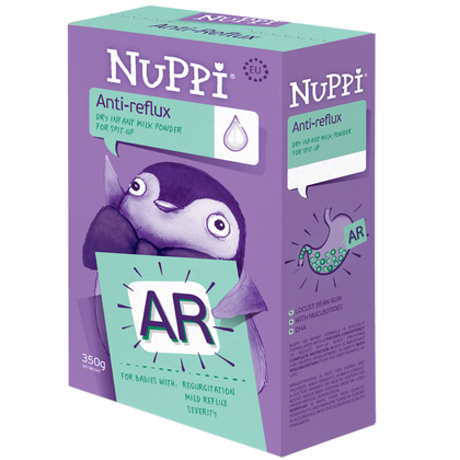 Молочная смесь Nuppi Anti-Reflux от срыгиваний, 800 г, для 0–12 месяцев
