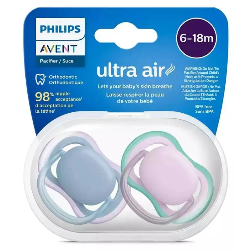 Пустышка Philips Avent Ultra Air 6-18 месяцев силиконовая ортодонтическая