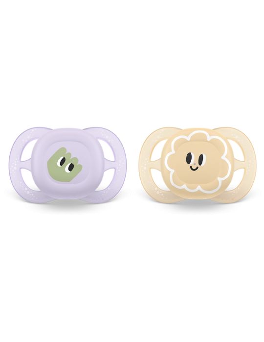 Philips Avent Ultrastart силиконовая пустышка 0-2 месяца девочка 2 шт