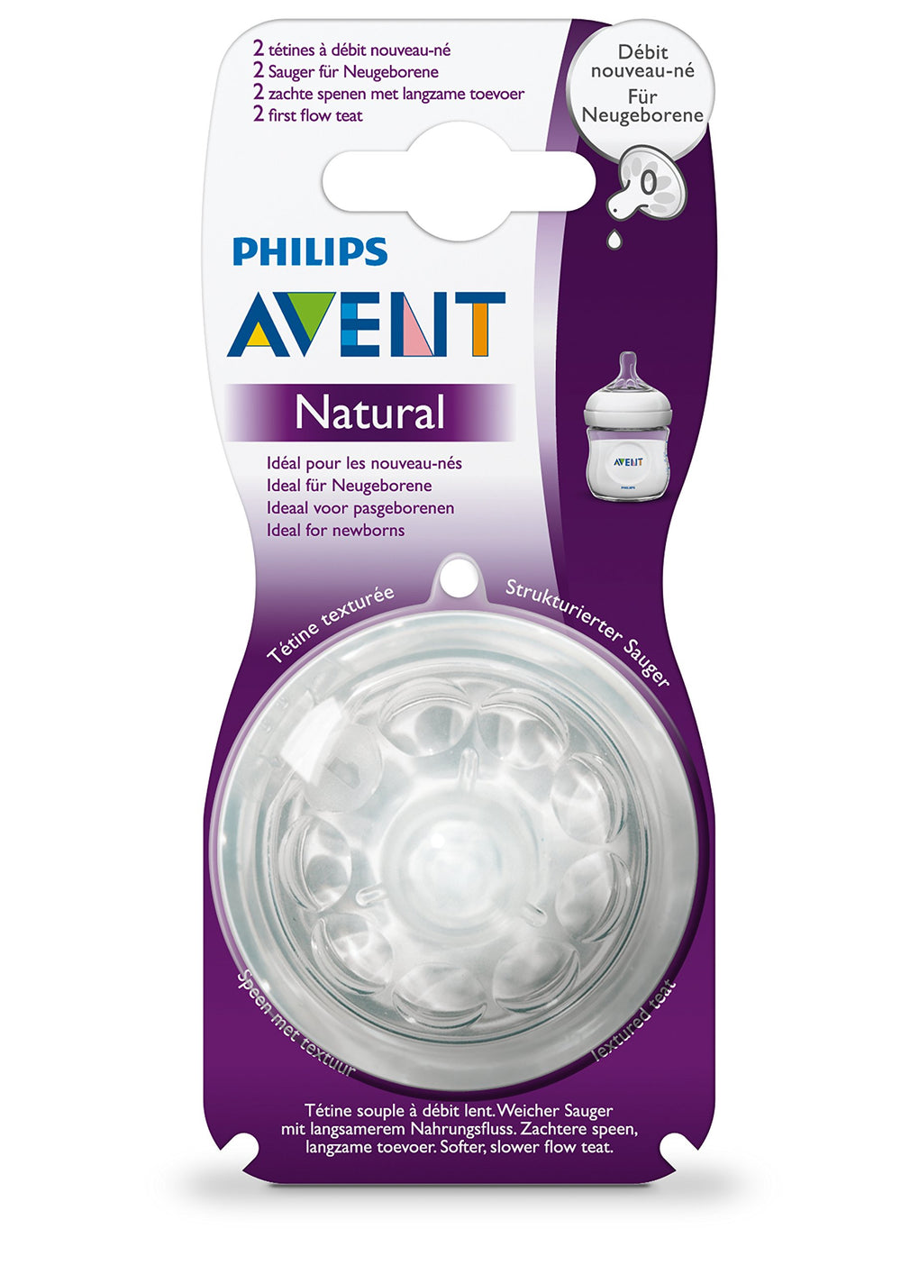 Соска Philips Avent Extra Slow Flow, 6+ месяцев, 2 шт, SCF657/27
