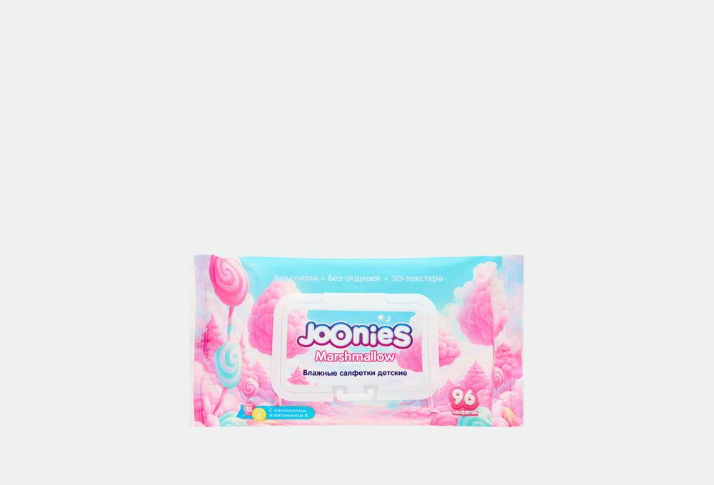 052 Детские влажные салфетки Marshmallow, 96 шт