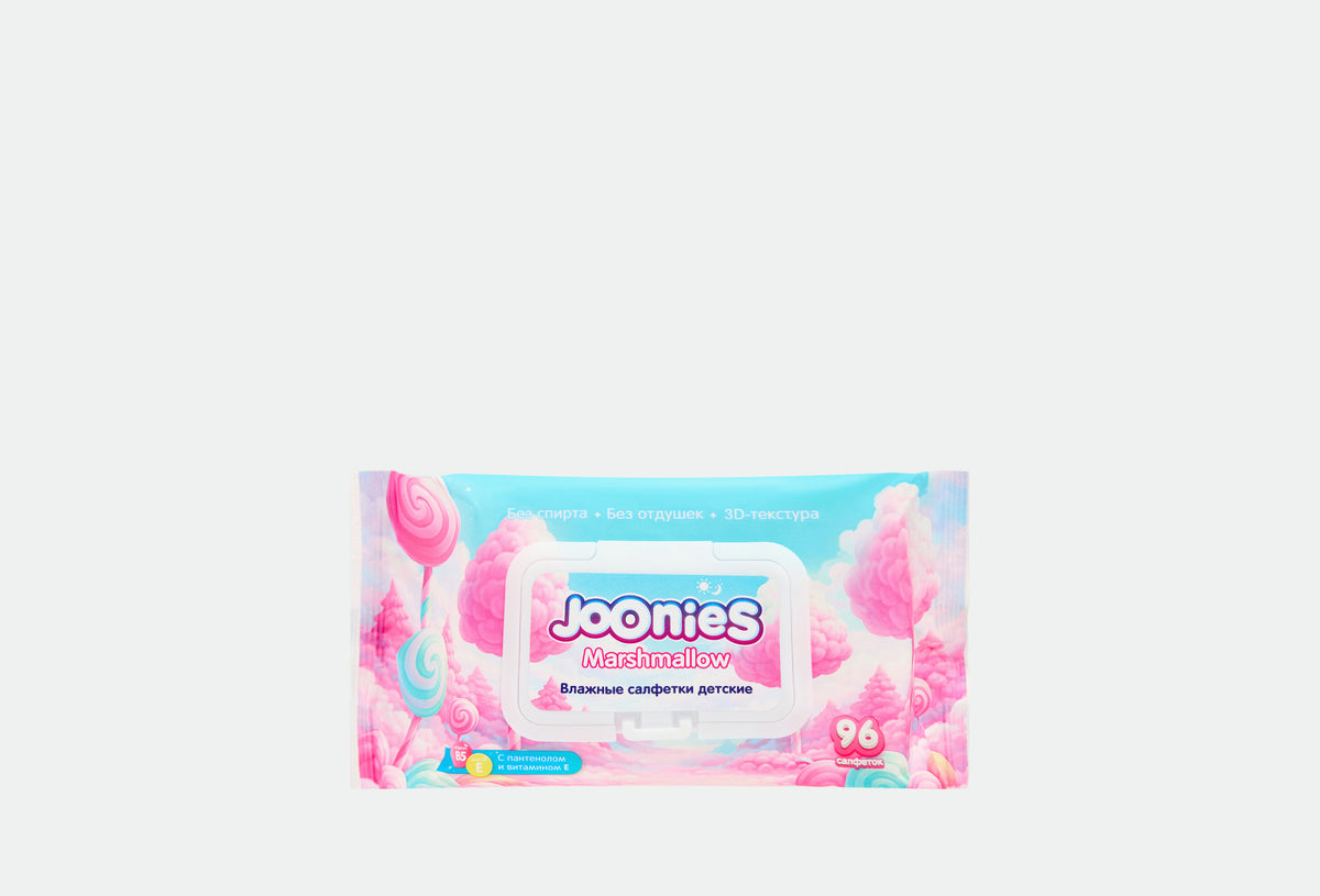 052 Детские влажные салфетки Marshmallow, 96 шт