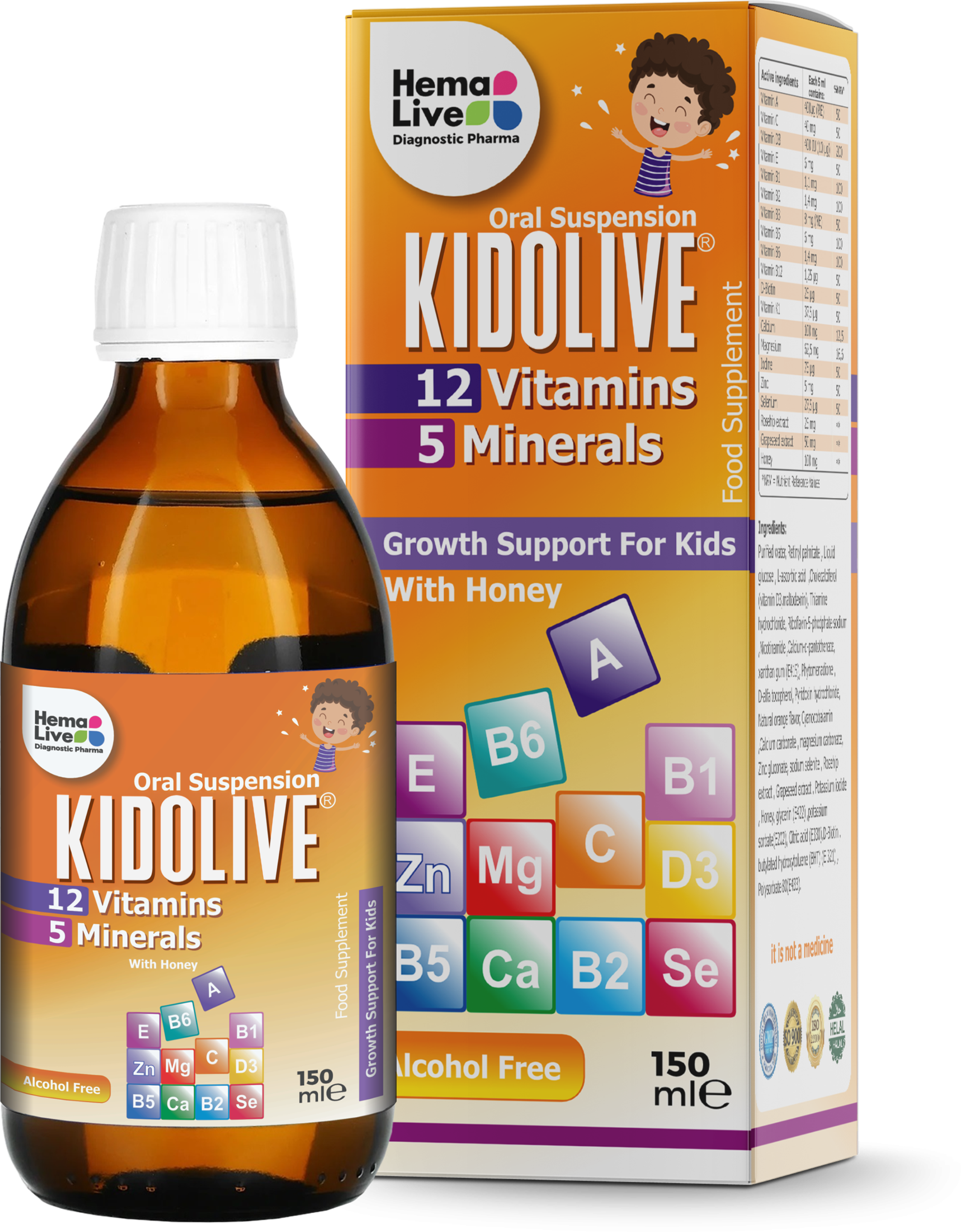 Kidolive 150 мл Мультивитаминный комплекс