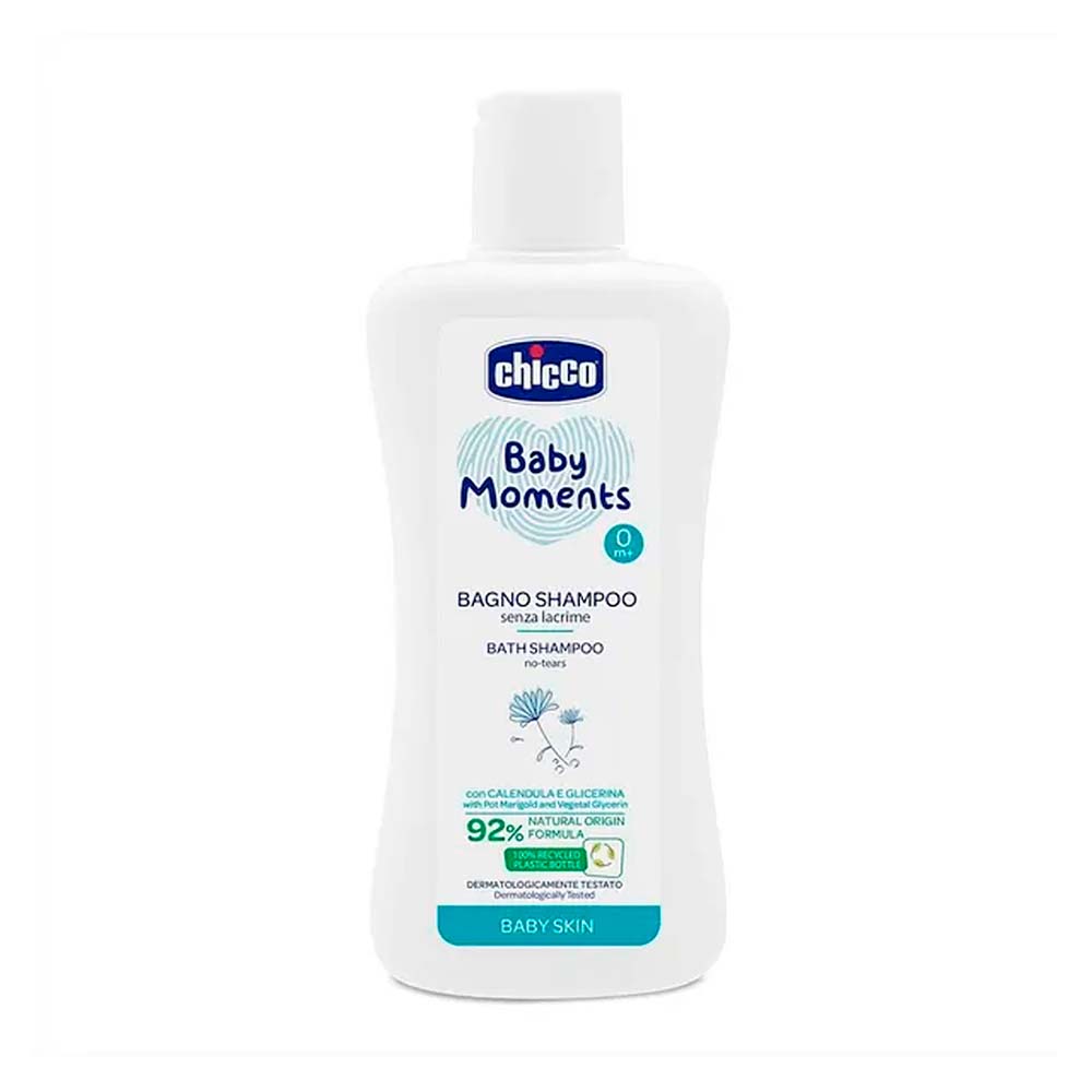 Chicco Baby Moments ko'z achishtirmaydigan shampun-gel 0 oydan 200 ml