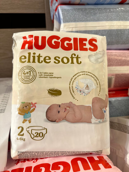 Подгузники Huggies Elite Soft размер 2 (4-6 кг) 20 шт