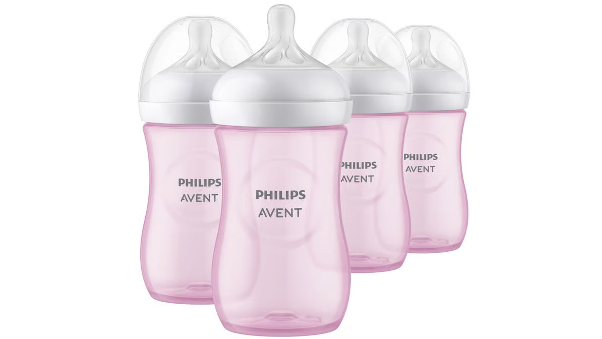 Бутылочка Philips Avent Natural 260 мл розовая антиколиковая