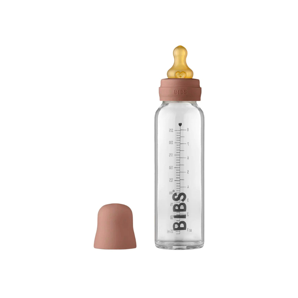 BIBS Round бутылочка Blush 270 мл латексная соска Medium Flow