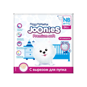 Подгузники JOONIES Premium Soft NB (0-5 кг), 24 шт
