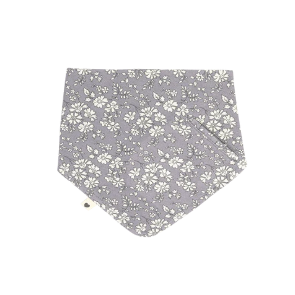Бандана-слюнявчик BIBS x Liberty Fossil Grey узор Capel