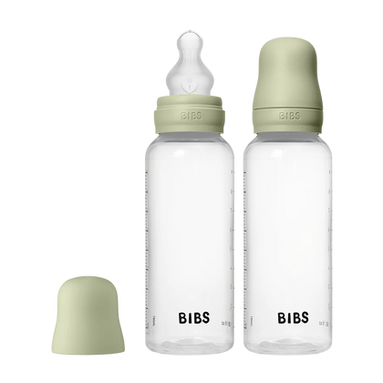 BIBS Baby Bottle Round butilkasi 270 ml, PPSU, lateks/silikon emizikli (0+ oy)