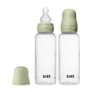 BIBS Baby Bottle Round butilkasi 270 ml, PPSU, lateks/silikon emizikli (0+ oy)