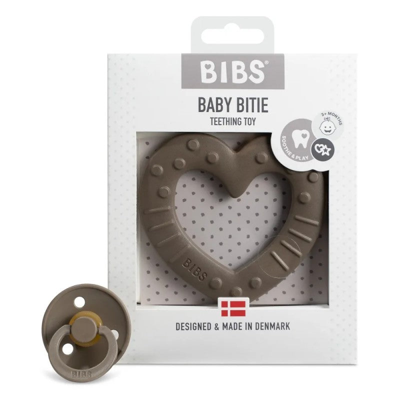 Прорезыватель BIBS Baby Bitie Heart Dark Oak для зубов