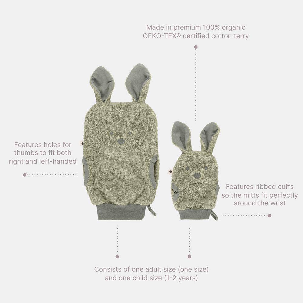 Cho'milish uchun BIBS Kangaroo qo'lqopi, bej rang