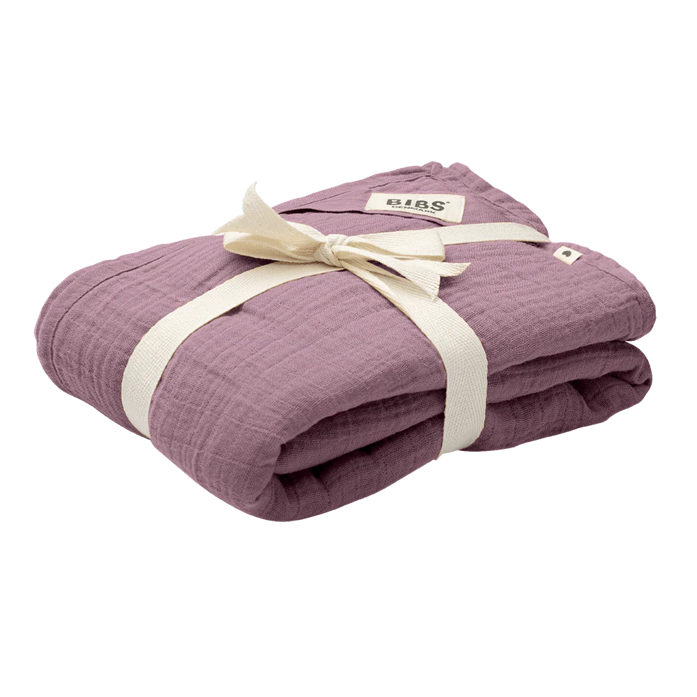 Муслиновая пелёнка BIBS Muslin Swaddle 120x120 см Heather хлопок