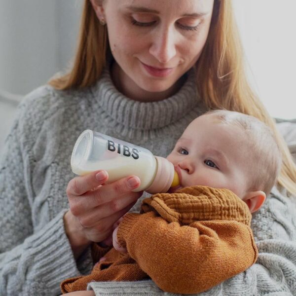 Бутылочка BIBS Baby Bottle 225 мл румяный розовый с соской