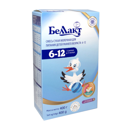 Bellakt sutli aralashma, 600 g, 6–12 oy uchun
