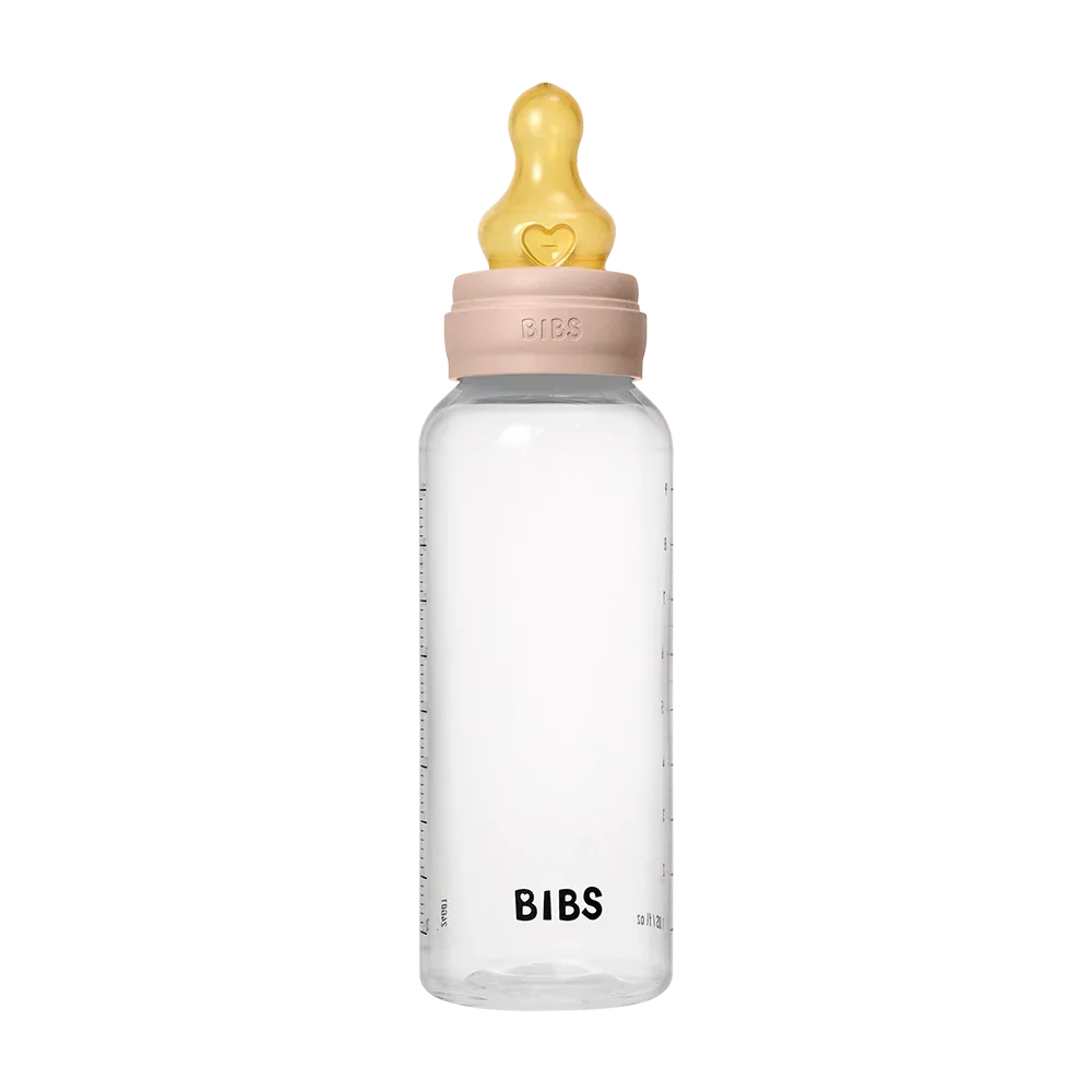 BIBS Round бутылочка Blush 270 мл латексная соска Medium Flow — фото 2