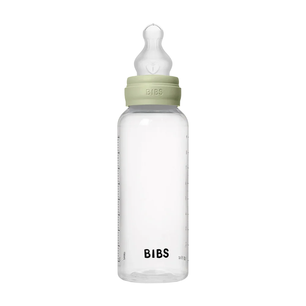 Бутылочка BIBS Round 270 мл с силиконовой соской Medium, Sage