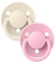 Пустышка BIBS De Lux 2 Pack 6-18 месяцев Ivory/Baby Pink