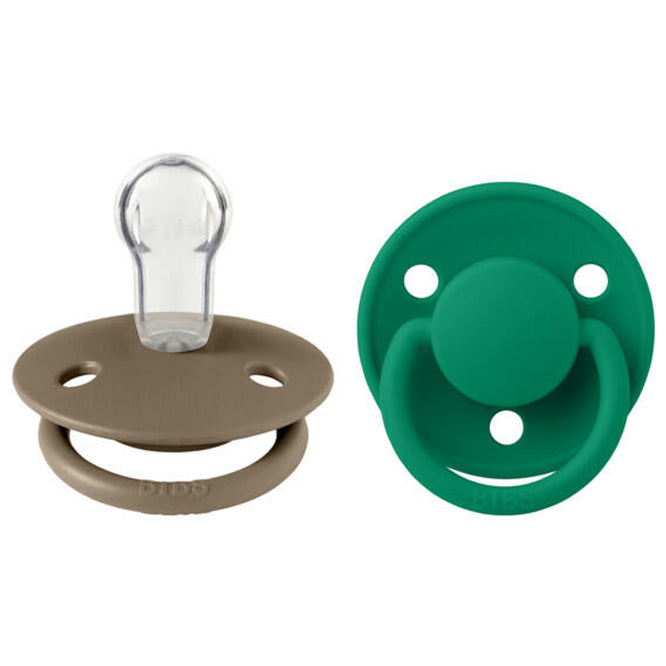 Пустышка BIBS De Lux силиконовая симметричная Dark Oak Evergreen