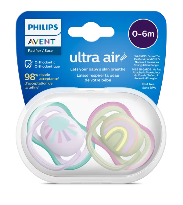 Соска-пустышка Philips Avent Ultra Air для девочек 0-6 месяцев