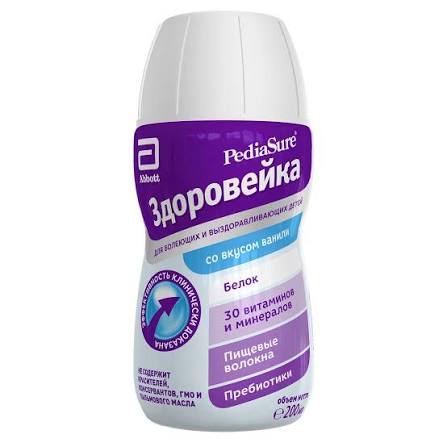 PediaSure Здоровейка vanil 200 ml, 1-10 yosh