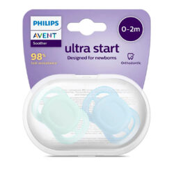 Соска-пустышка Philips Avent Ultra Start силиконовая 0-6 месяцев