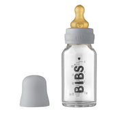 BIBS Бутылочка для кормления 110 мл стекло антиколиковая серая