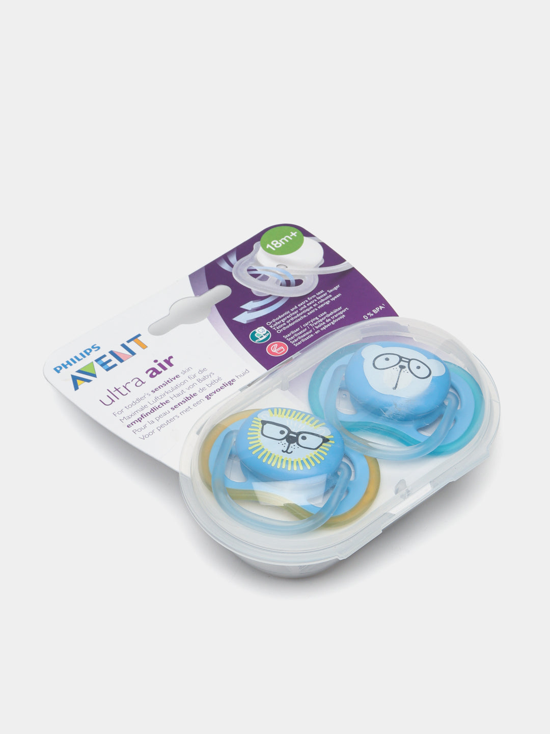 Пустышка Philips Avent Ultra Air 18+ месяцев силиконовая 2 шт
