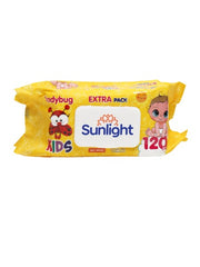 Влажные салфетки Sunlight для новорождённых 120 шт мягкие гипоаллергенные