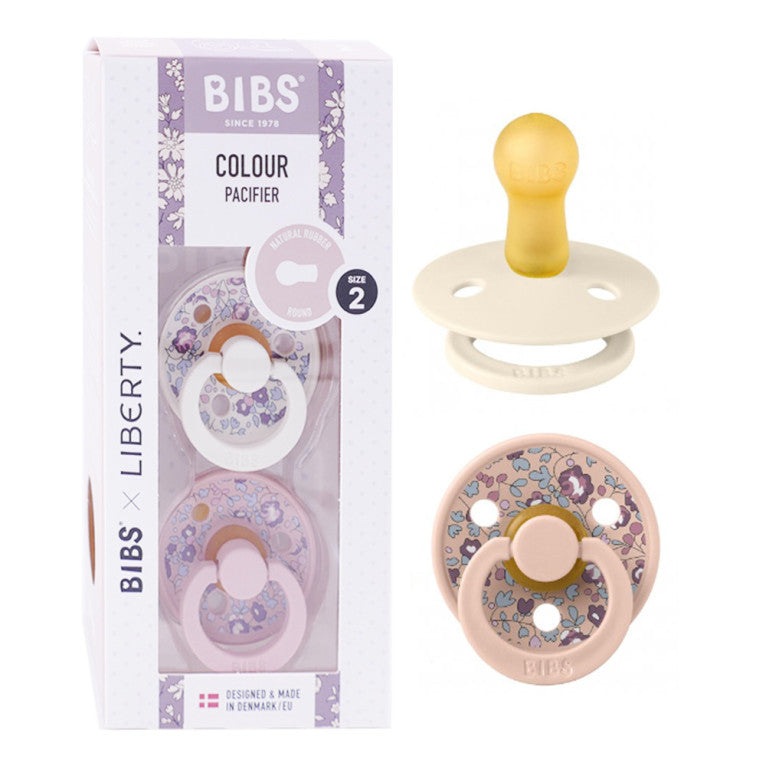 Соска BIBS x Liberty Eloise латексная, размер 2, 1 шт, Blush Mix, 6-18 мес