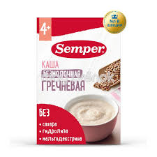 Каша Semper безмолочная гречневая 4м+ 180 гр