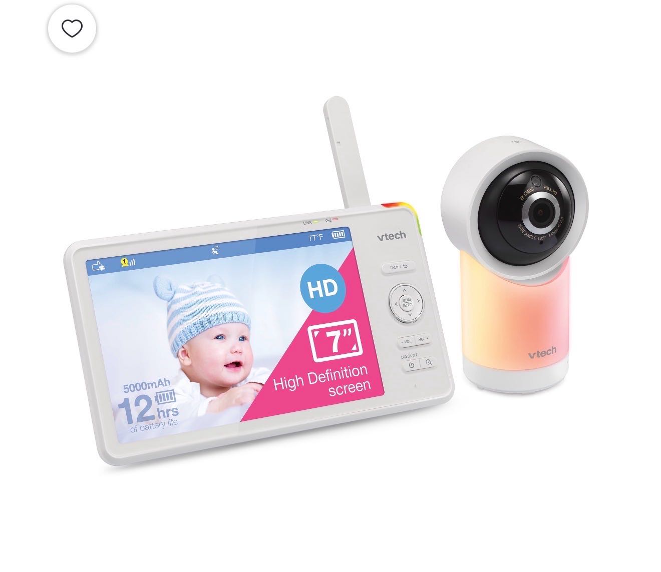 Видеоняня VTech RM7764HD, экран 7 дюймов и поворотная камера
