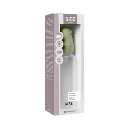 Бутылочка BIBS Round Sage силиконовая 270 мл Medium Flow от 3 месяцев