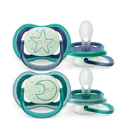 Пустышка Philips Avent Ultra Air Night светится 6-18 месяцев, 2 шт