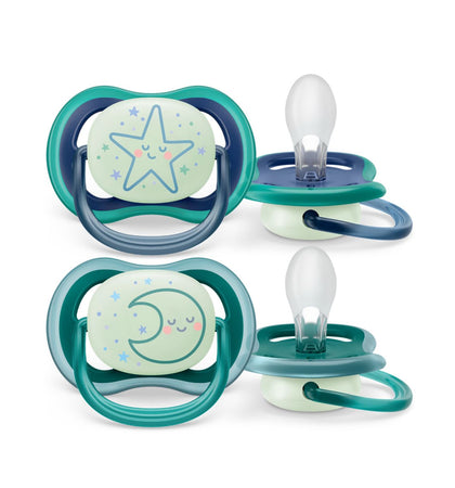 Пустышка Philips Avent Ultra Air Night светится 6-18 месяцев, 2 шт