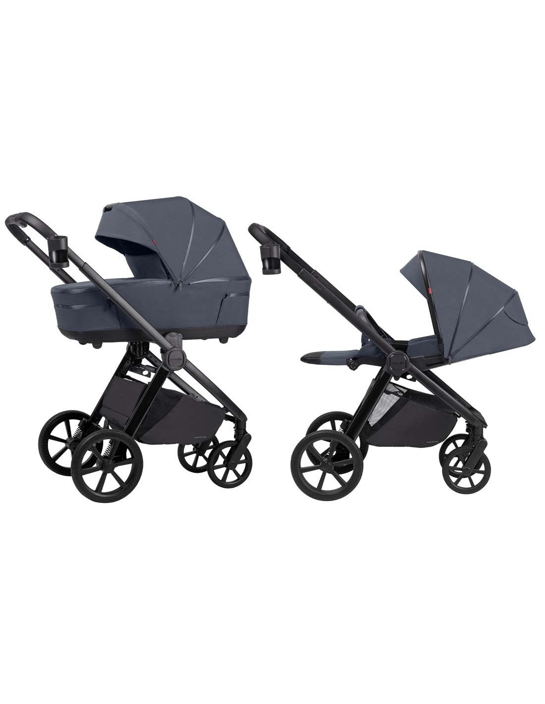 Коляска Carrello Omega 2 в 1 Meteor Grey алюминиевый каркас