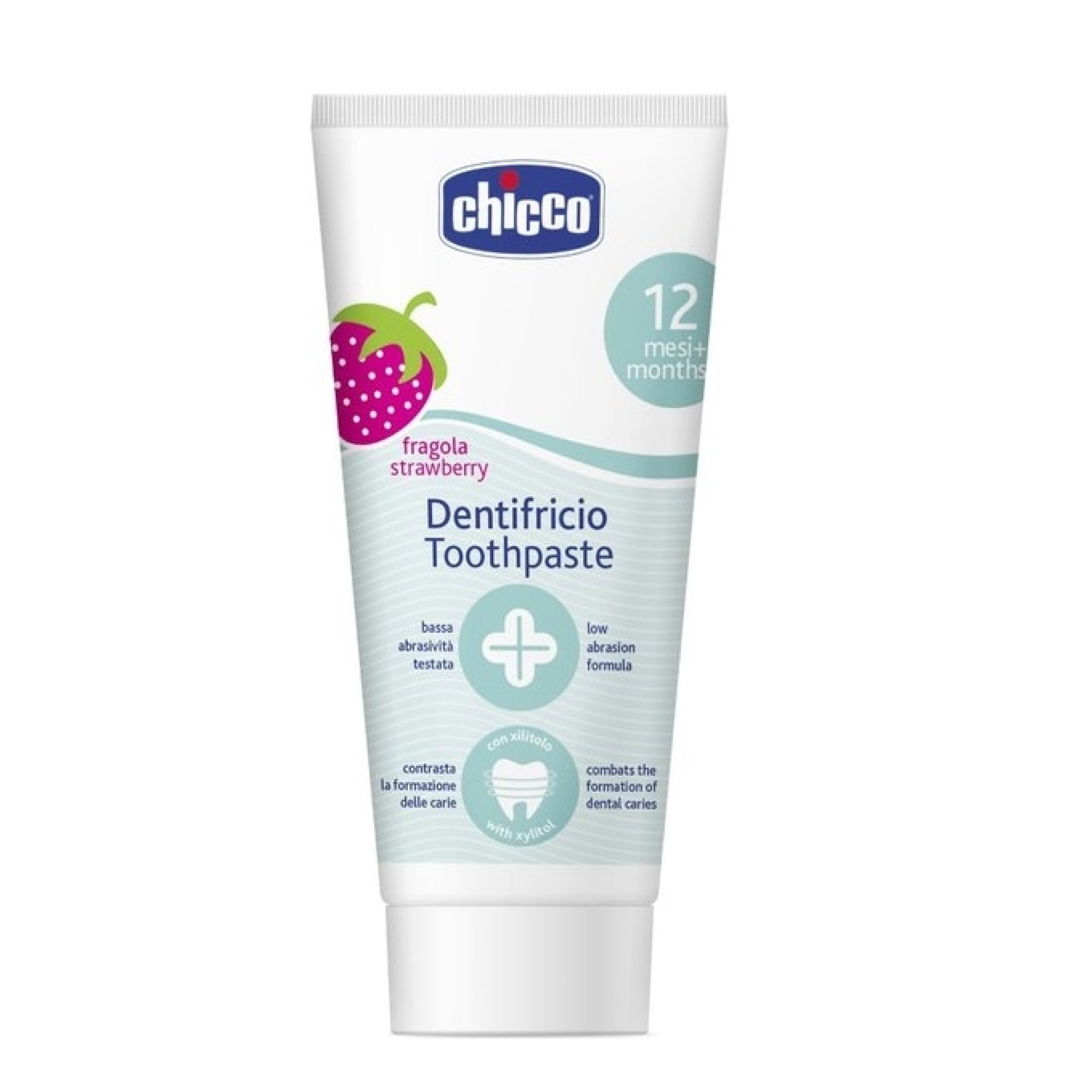 Зубная паста Chicco клубника без фтора 50 мл для детей от 1 года