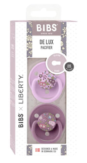 Пустышка BIBS Liberty De Lux силиконовая ортодонтическая 2 шт Mauve