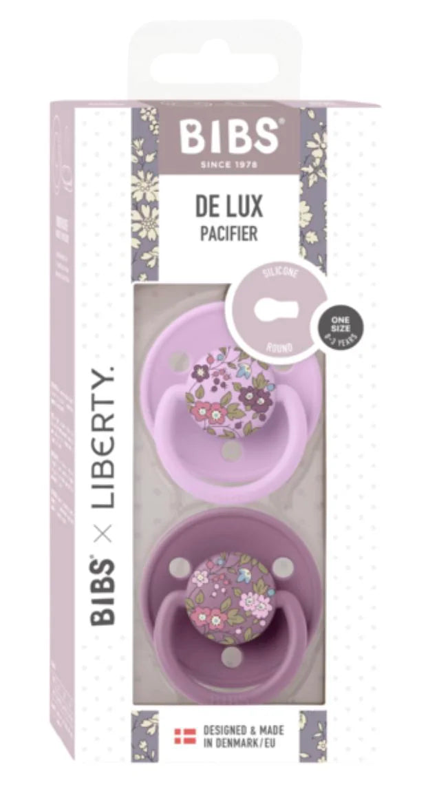 Пустышка BIBS Liberty De Lux силиконовая ортодонтическая 2 шт Mauve